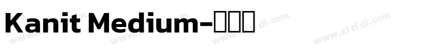 Kanit Medium字体转换